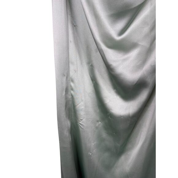 Katie May Taylor Strapless Gown Satin Party Formal Wedding Gala Prom Green Sz S - Picture 7 of 16